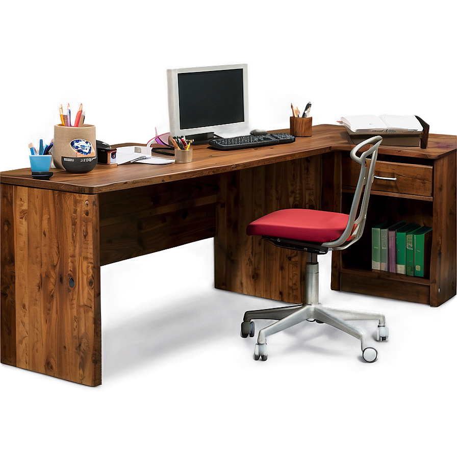 Rustic Office Desk Png 85