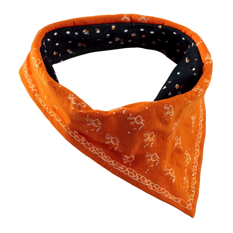 Rustic Orange Bandana Png 27