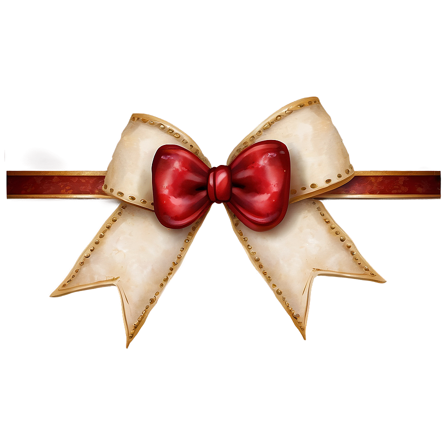 Rustic Red Bow Png 05252024