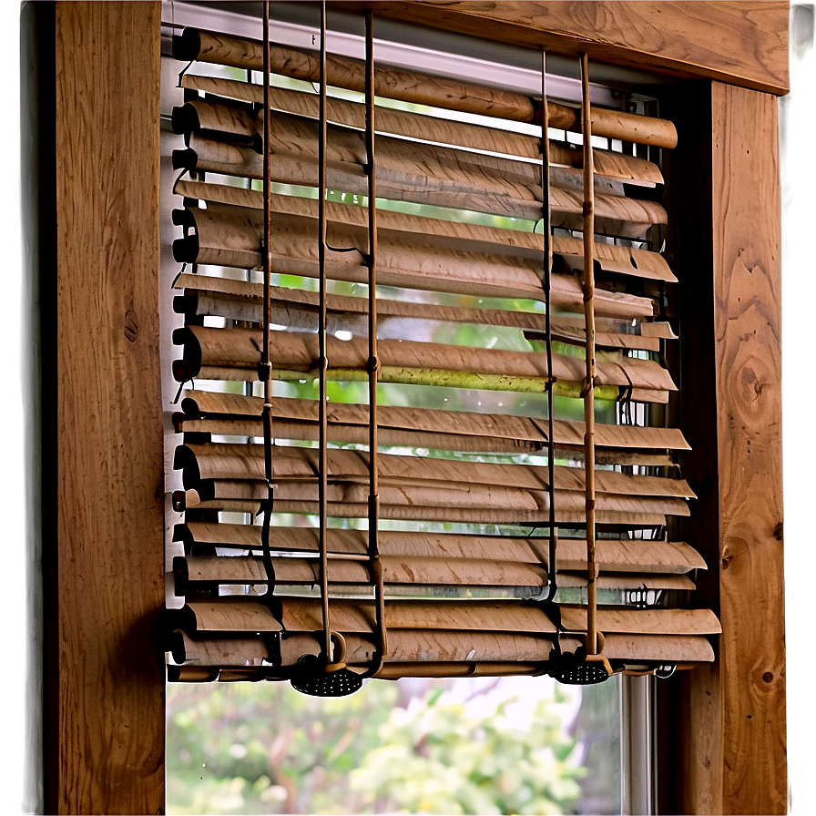 Rustic Style Blinds PNG 06242024 PNG image with a transparent background, free high-resolution download