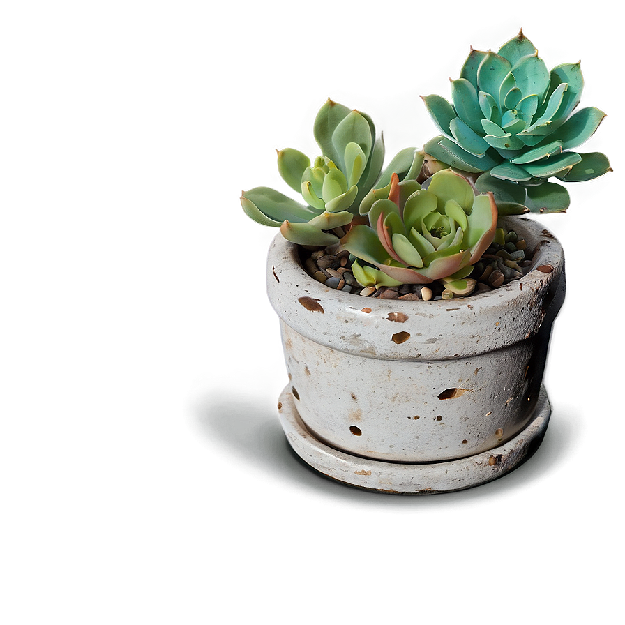 Rustic Succulent Pots Png Xuy55