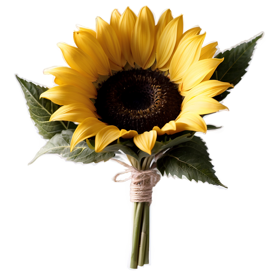 Rustic Sunflower Bouquet Png Tqm