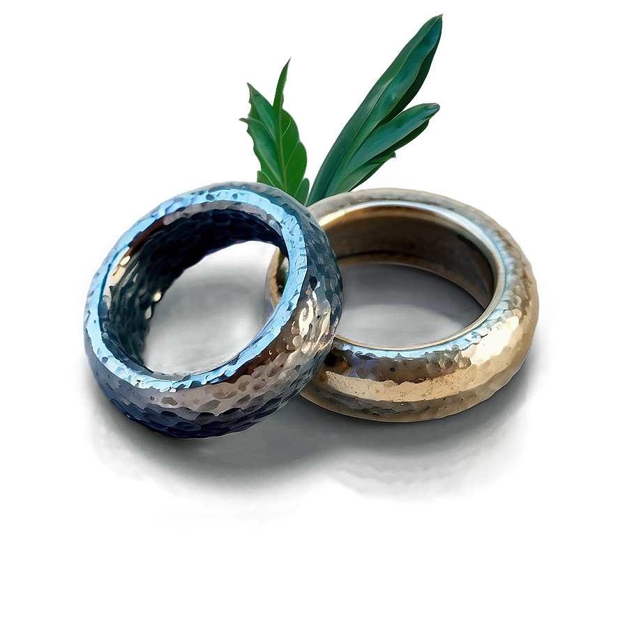 Rustic Textured Rings Png 06122024