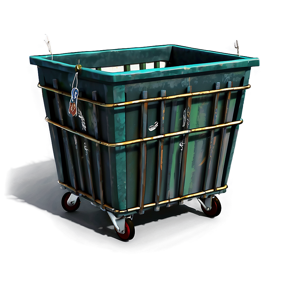 Rustic Trash Bin Rendering Png 53