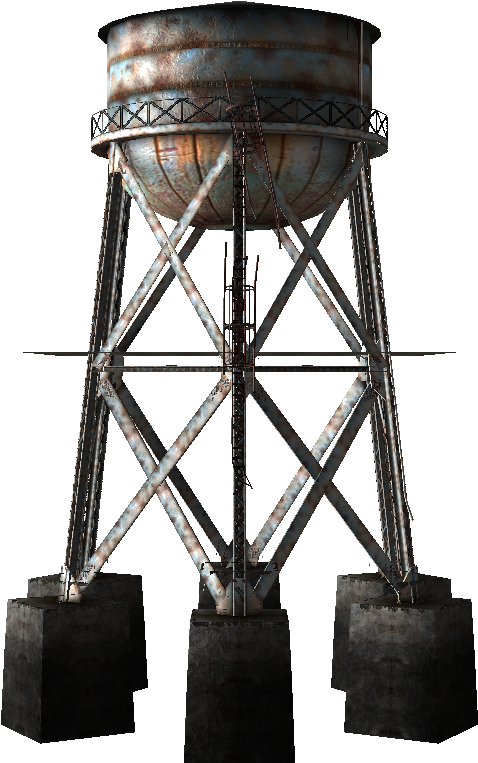 Water Tower Png - Water Tower In Fallout, Transparent Png PNG with transparent background