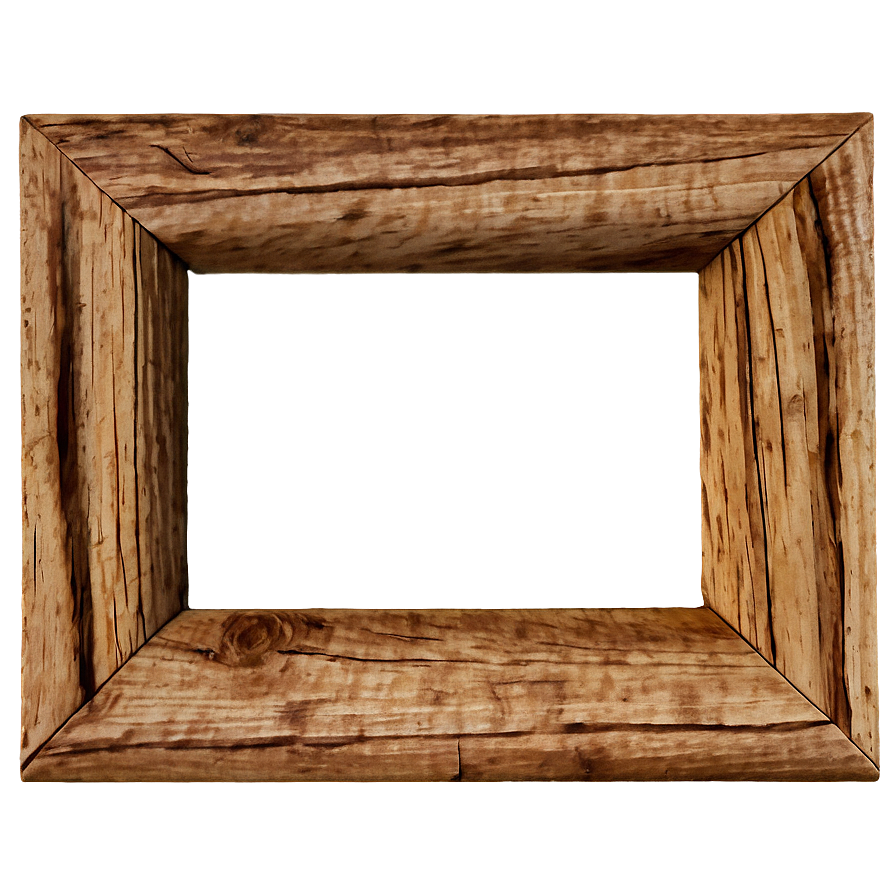 Rustic Wood Picture Frame PNG dse PNG image with a transparent background, free high-resolution download