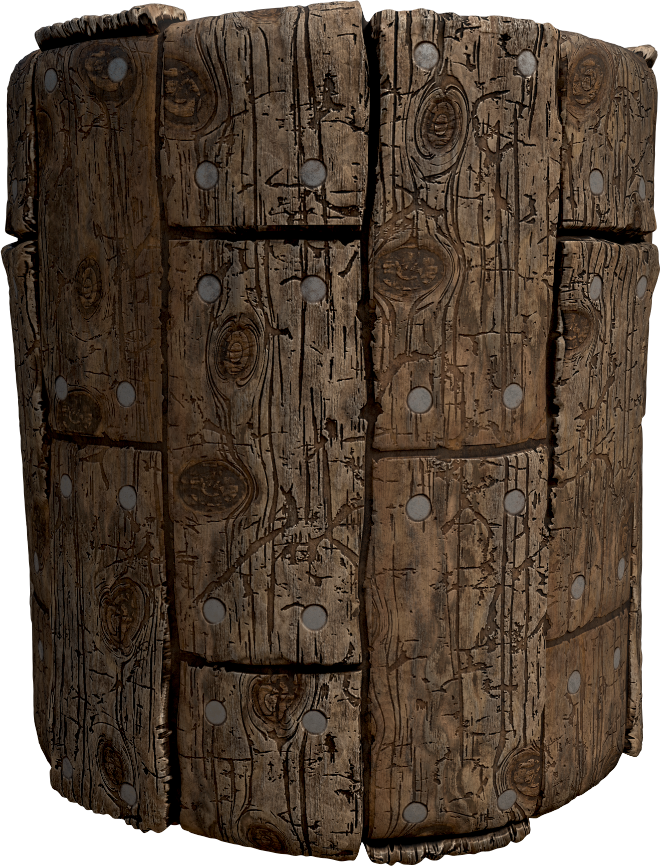 Rustic Wooden Barrel Texture