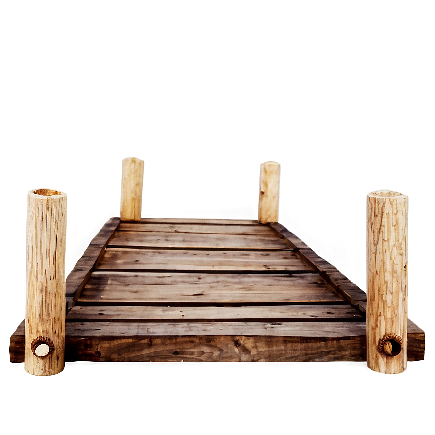 Rustic Wooden Bridge PNG 05242024 PNG with transparent background
