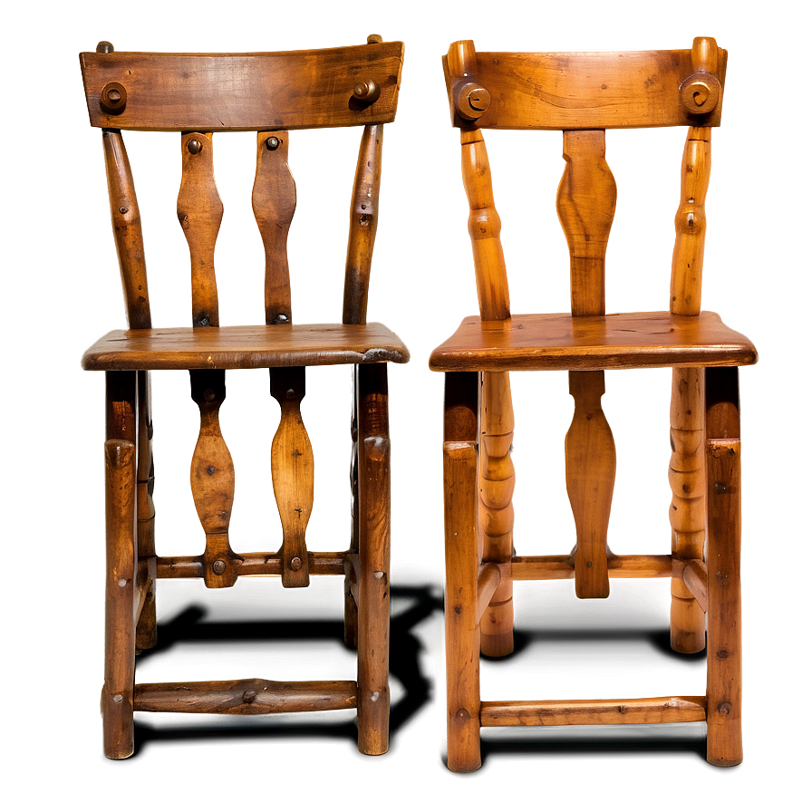 Rustic Wooden Chair PNG 06262024 PNG with transparent background