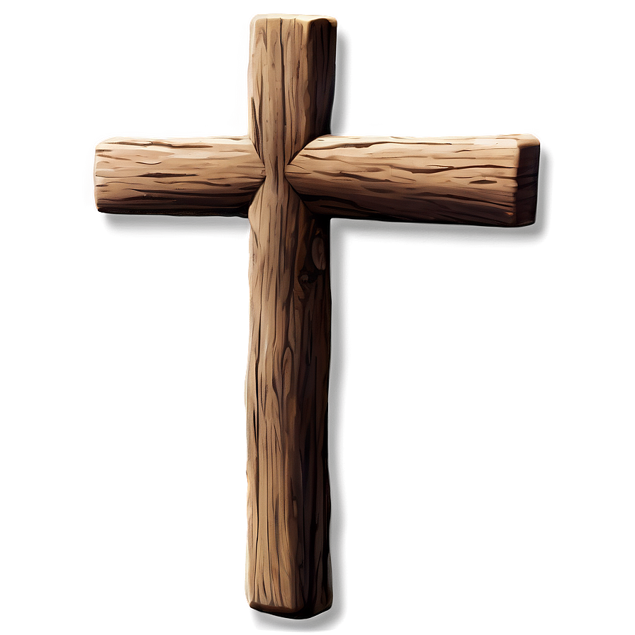 Rustic Wooden Cross PNG 05252024 PNG with transparent background