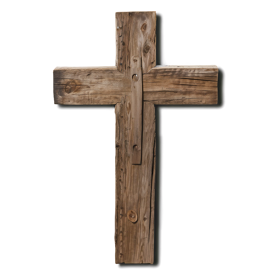 Rustic Wooden Cross PNG 05252024 PNG with transparent background