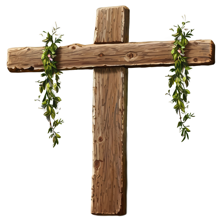 Rustic Wooden Cross PNG 05252024 PNG with transparent background