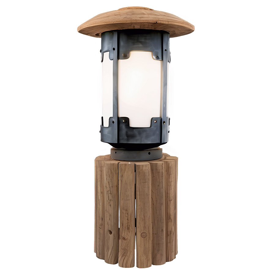 Rustic Wooden Light Post Png Vud