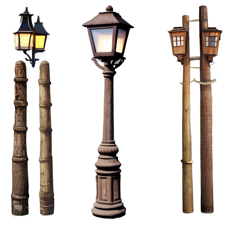 Rustic Wooden Light Post Png Ysf