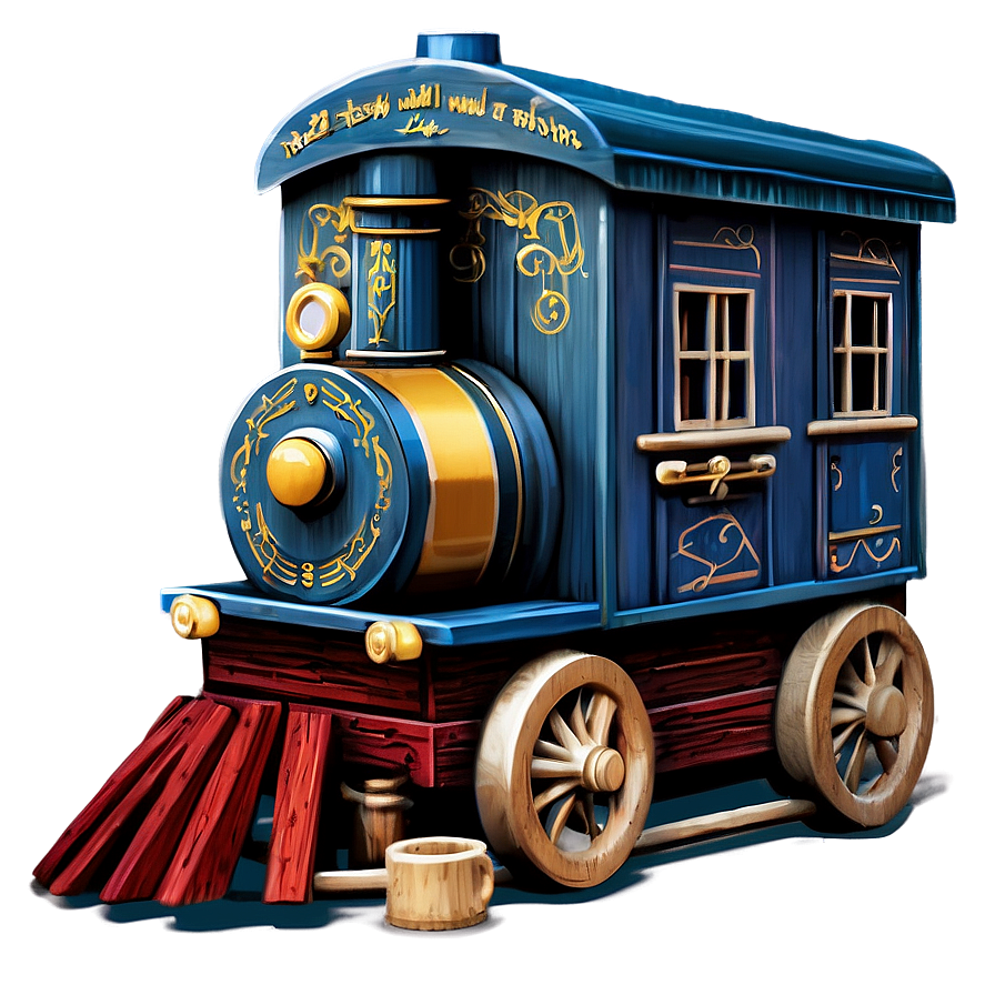 Rustic Wooden Train Png 15