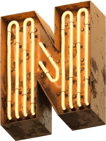 Transparent Png Neon Letters Light, Png Download PNG with transparent background
