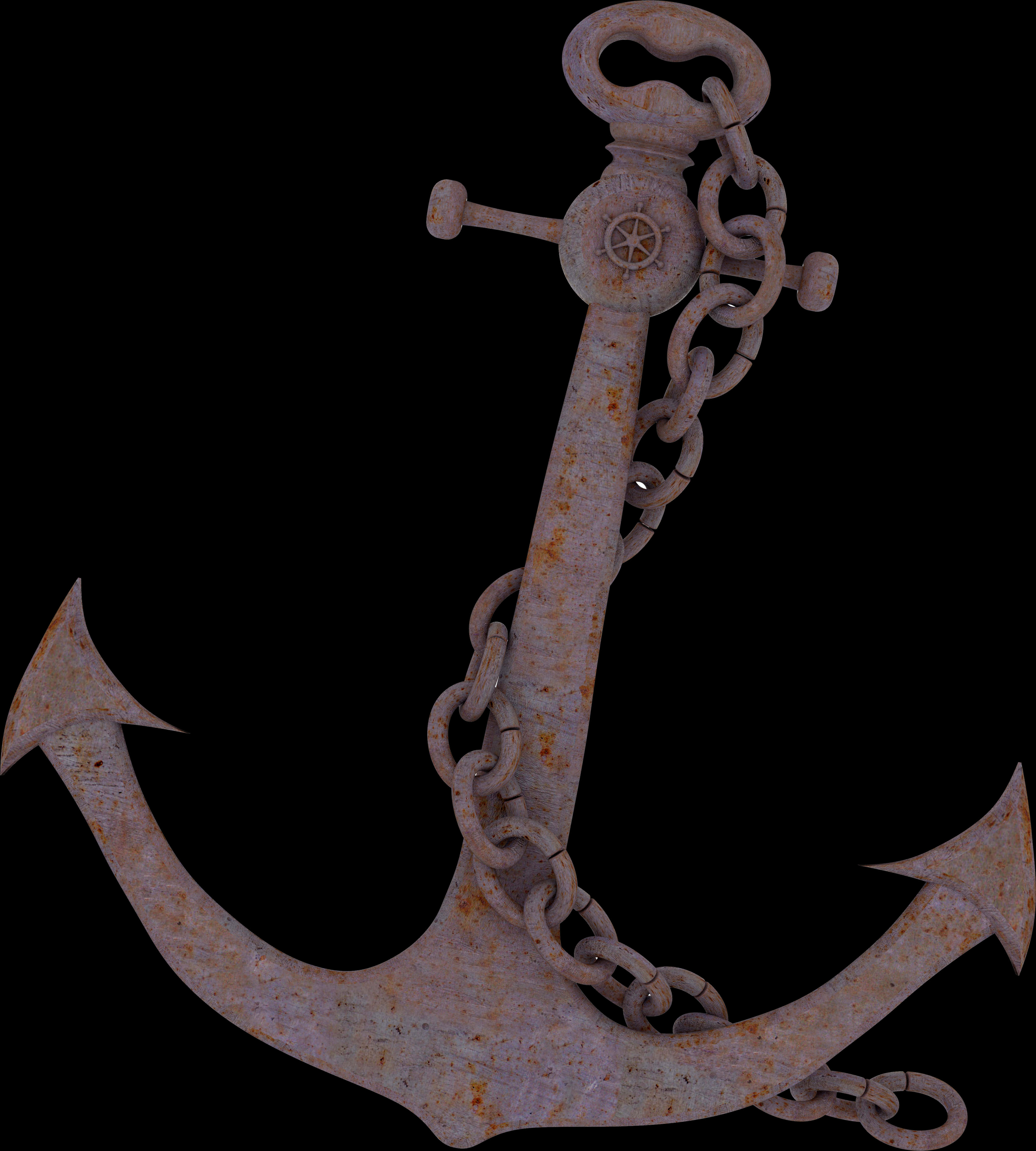 Rusty Ship Anchor