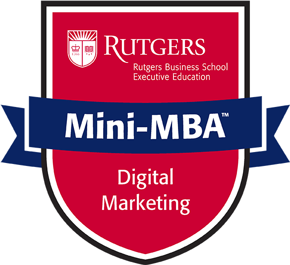 Rutgers Mini M B A Digital Marketing Logo