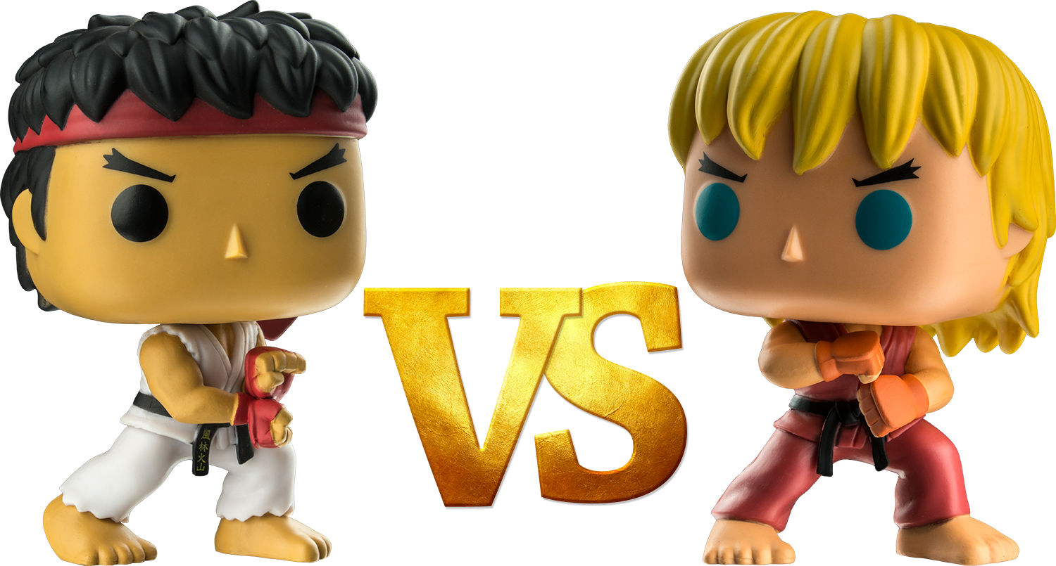 Ryu Vs Ken Special Attack Pop Vinyl Figure Bundle - Funko Pop Street Fighter V 8, HD Png Download PNG with transparent background