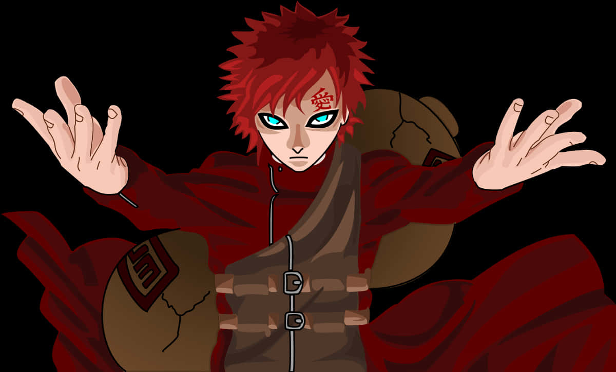 Sabaku No Gaara By Demarthl - Gaara Png, Transparent Png PNG with transparent background