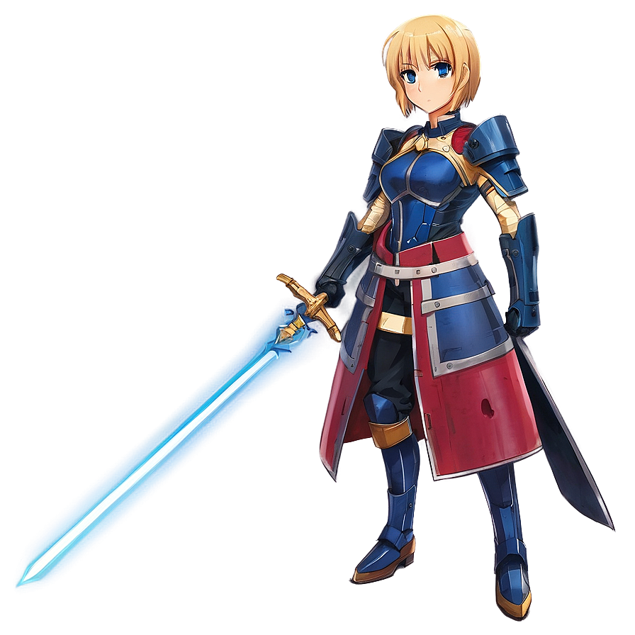 Saber Character Art PNG 06242024 PNG image with a transparent background, free high-resolution download