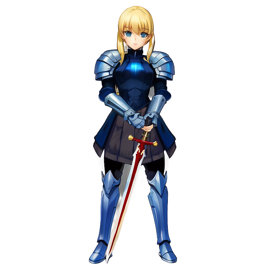 Saber Character Art PNG 06242024 PNG image with a transparent background, free high-resolution download