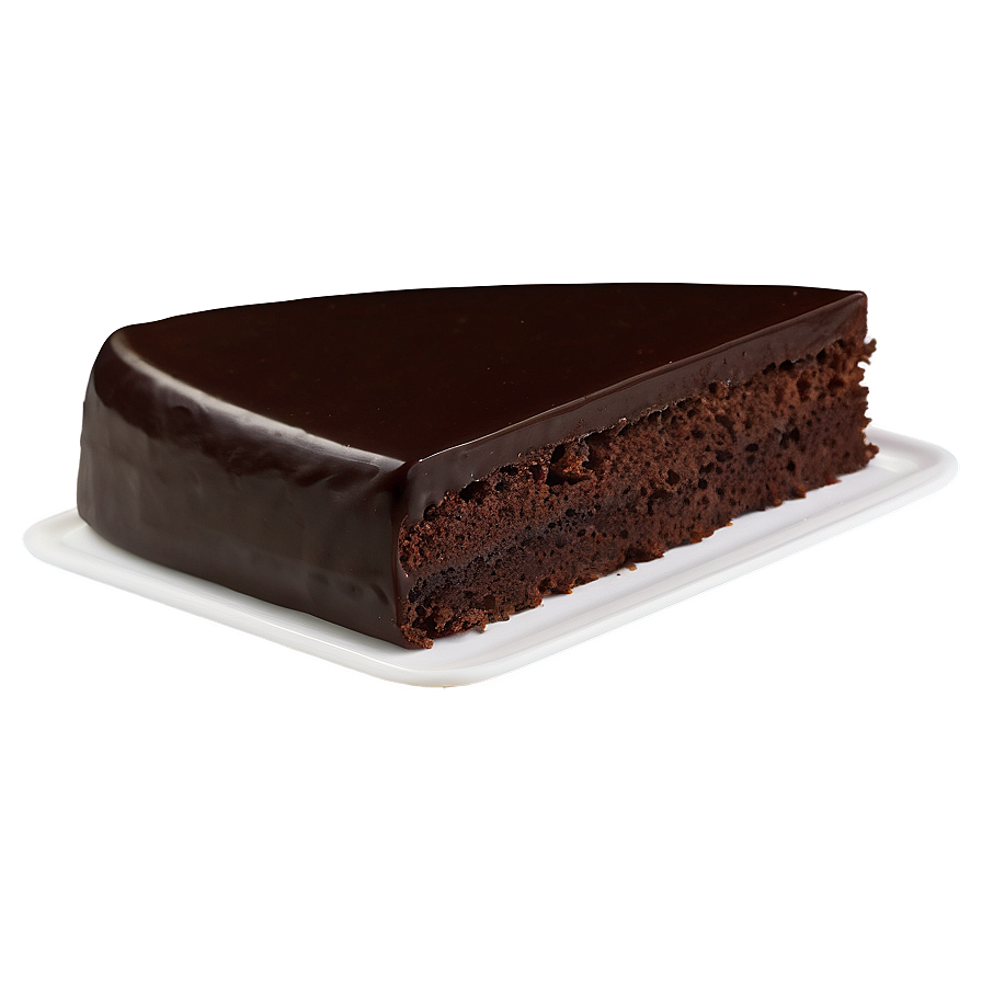 Sacher Cake Slice Png 06132024