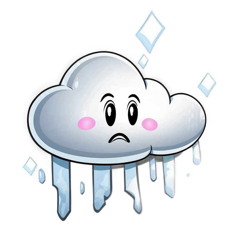 Sad Cloud Cartoon Png Exl94