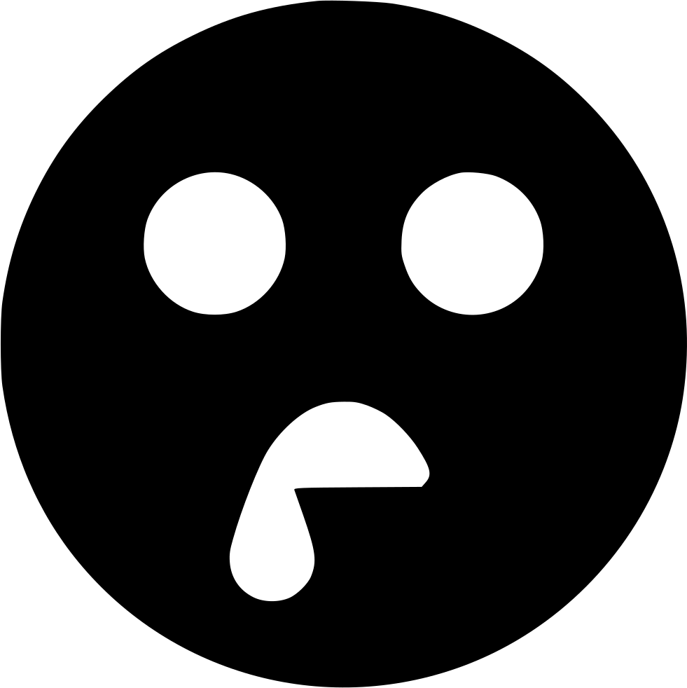 Sad Emoji Graphic PNG with transparent background