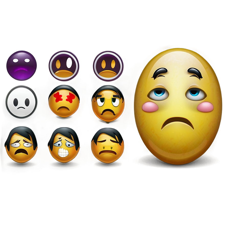 Sad Emoji PNG ixc PNG with transparent background