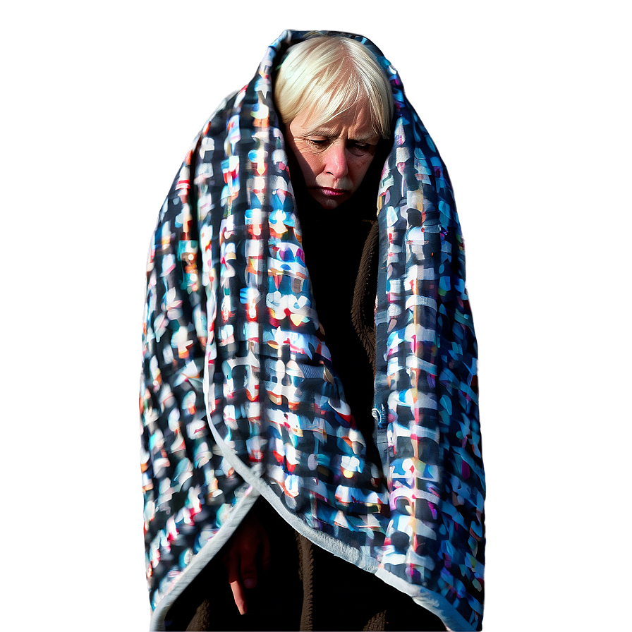 Sad Person In Blanket Png Lre8