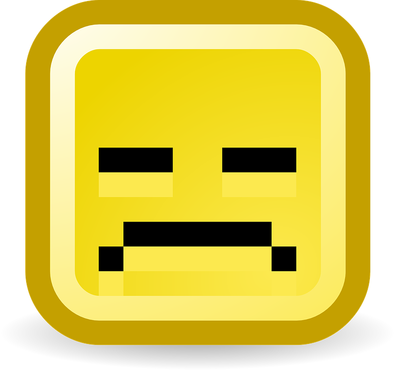 Emoticon,area,text - Sad Face Pixelated, HD Png Download PNG with transparent background