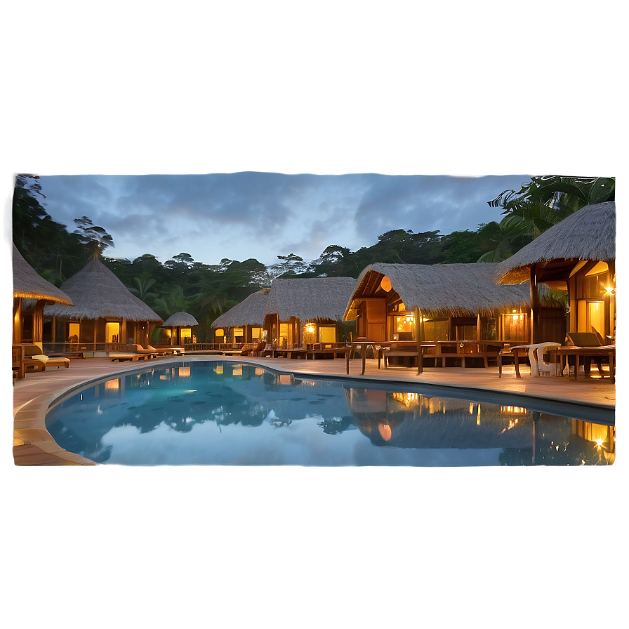 Safari Lodge Hotel PNG 05212024 PNG with transparent background