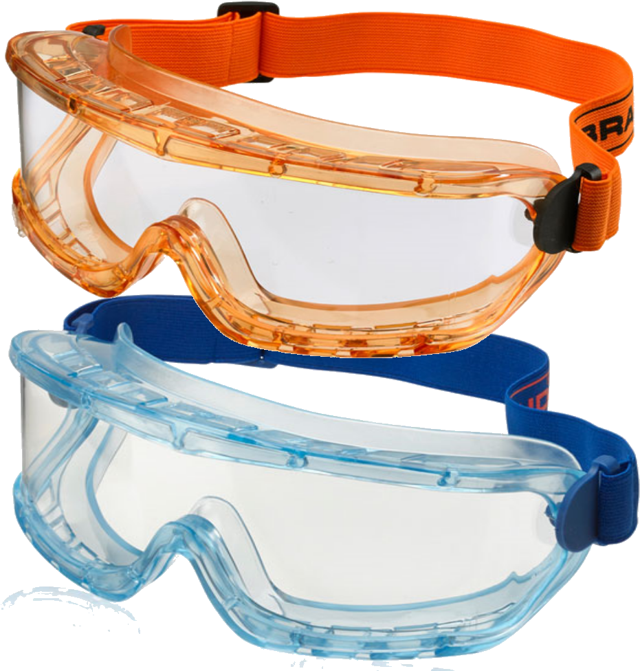 Clear Premium Anti-scratch Safety Goggles Amber Or - Personal Protective Equipment In Nail Care Services, HD Png Download PNG with transparent background