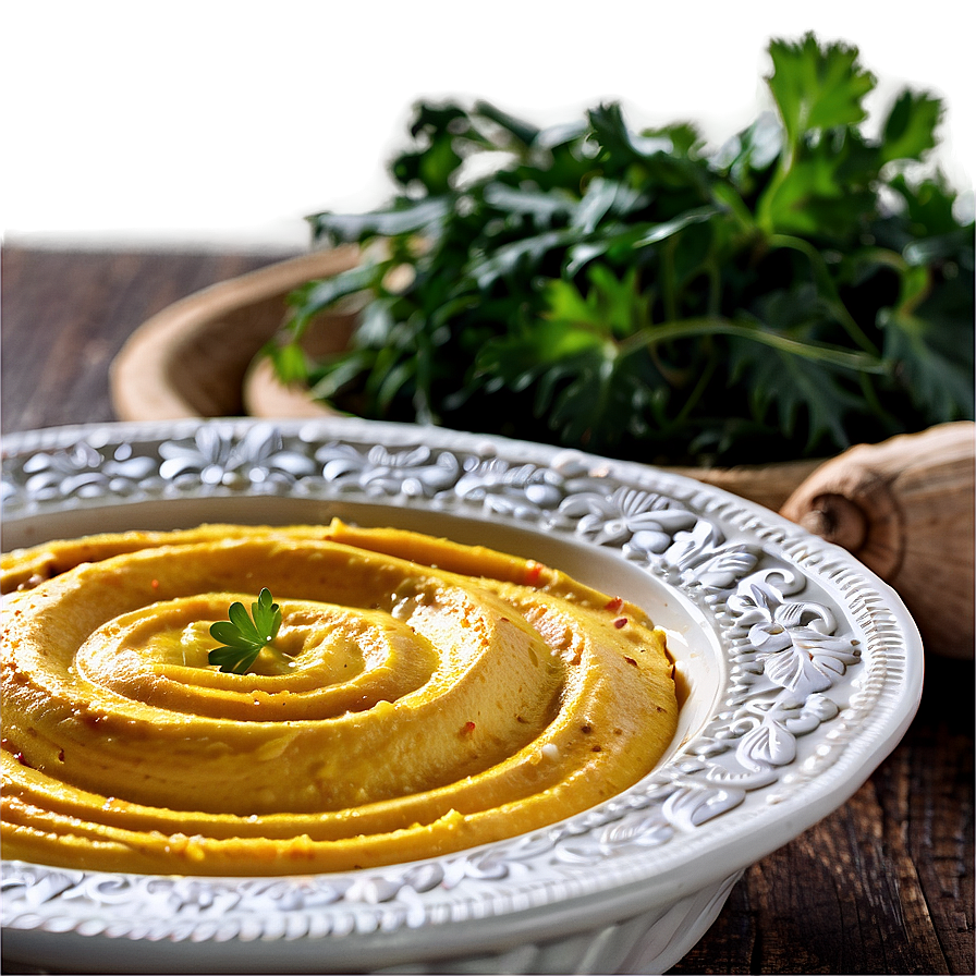 Saffron Infused Hummus Png Lko