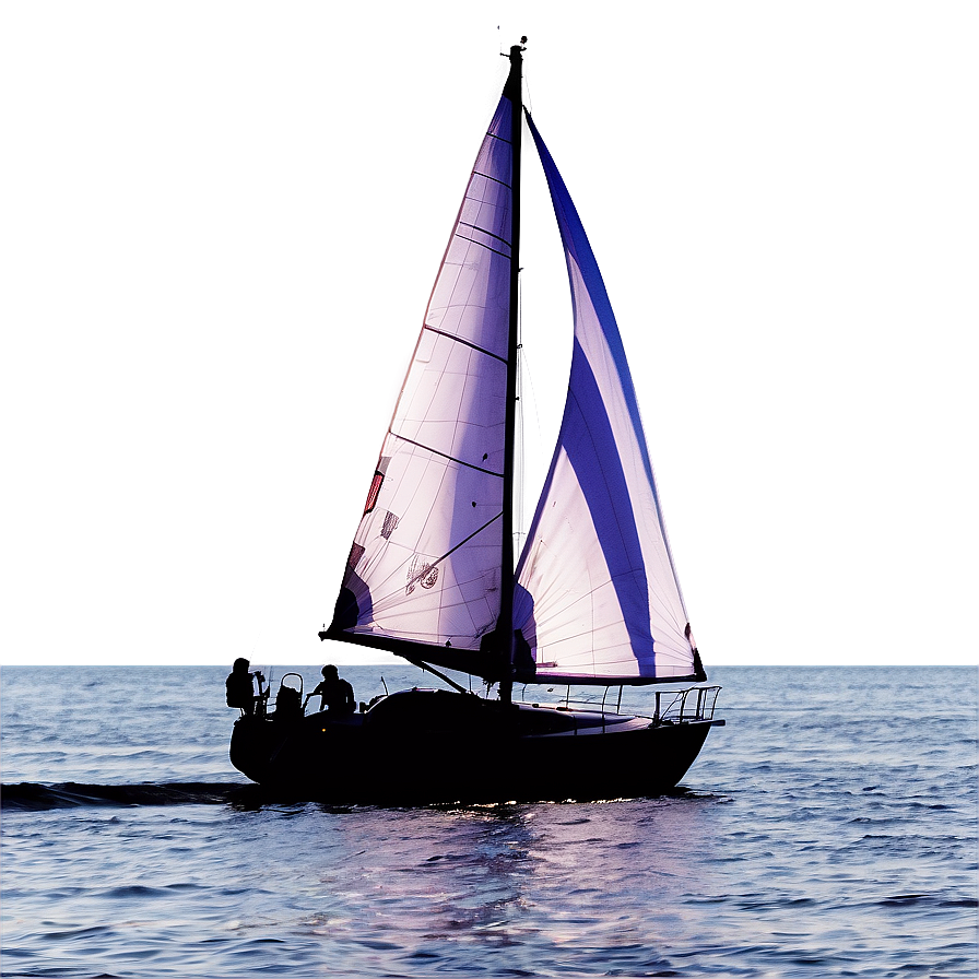 Sailboat During Golden Hour Png 05242024