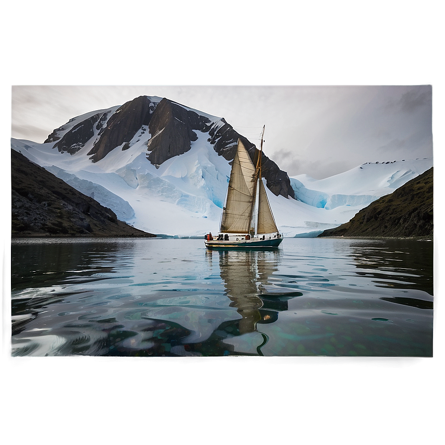 Sailboat In Arctic Waters Png 05242024