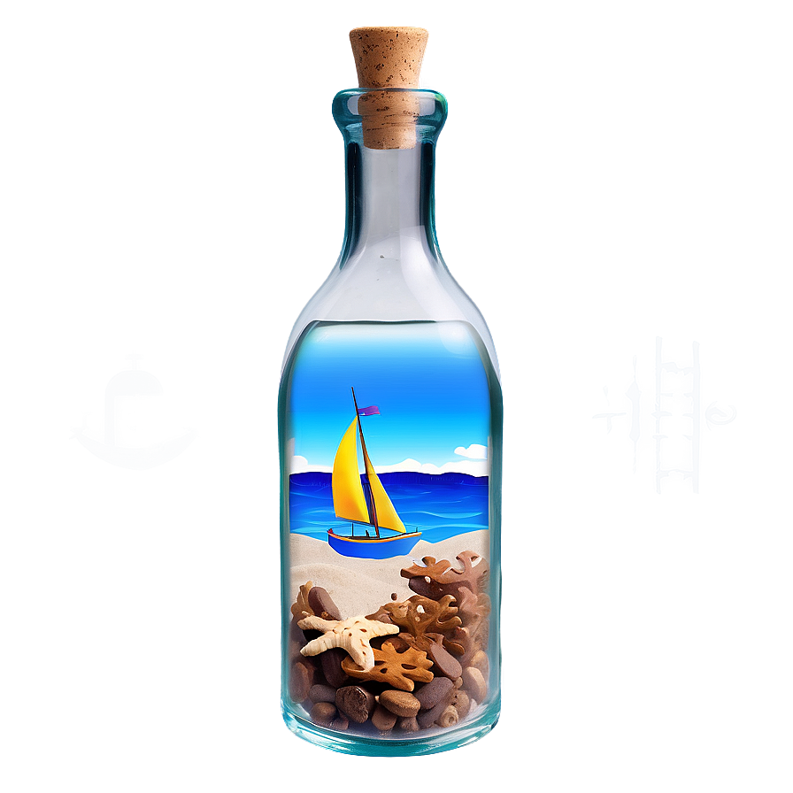 Sailboat In Bottle Png 05242024