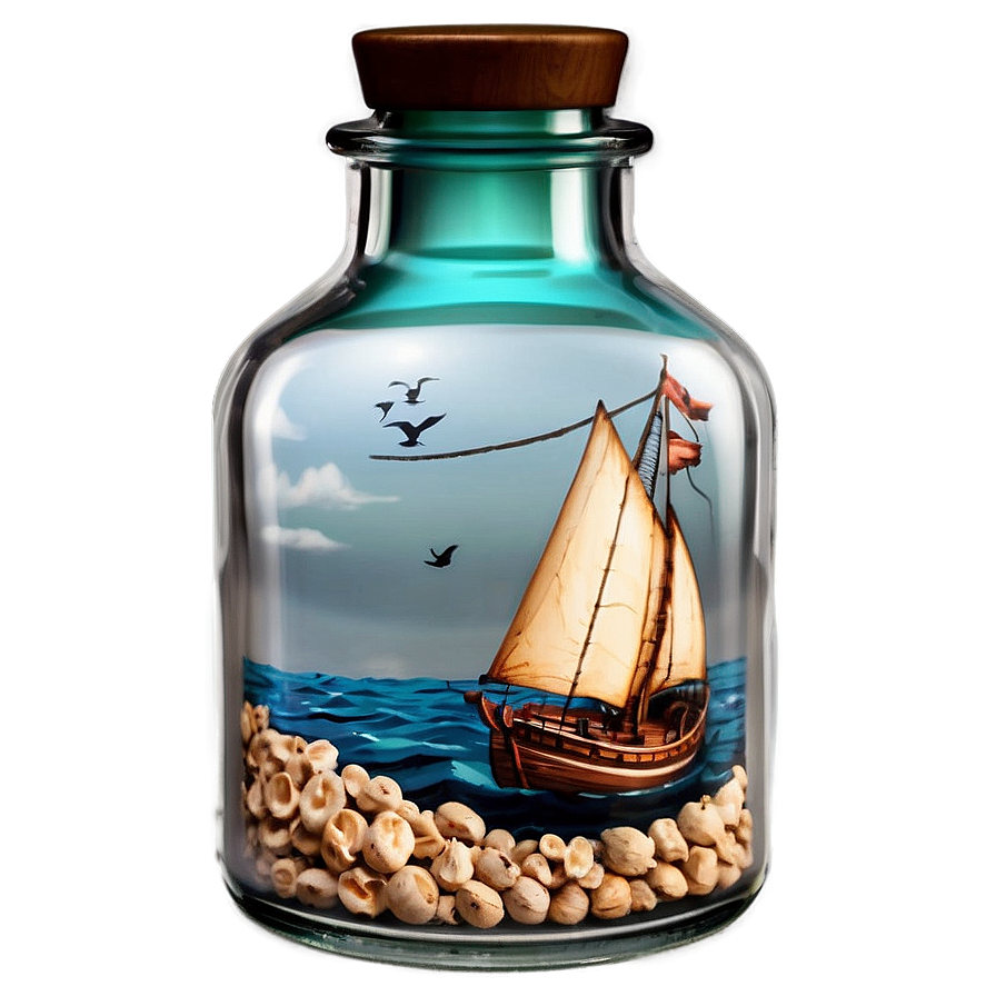 Sailboat In Bottle Png Crw