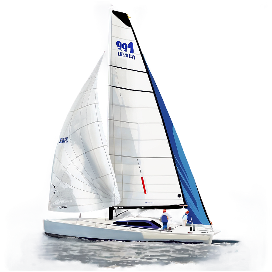 Sailboat Racing PNG 06242024 PNG with transparent background