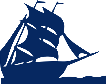 Sailboat Silhouette Against Night Sky PNG image with a transparent background, free high-resolution download