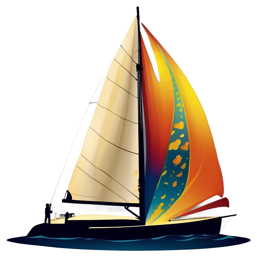 Sailboat Sunset Silhouette Png Iwj