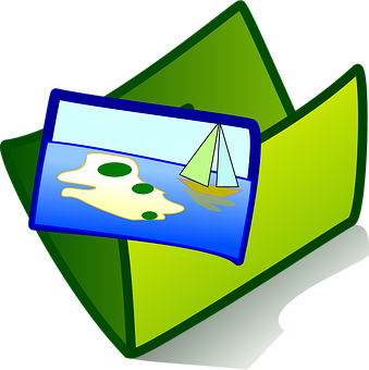 Sailing Island Photo Icon PNG with transparent background