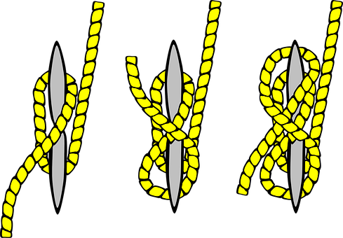 Sailing Knot Sequence Illustration PNG with transparent background