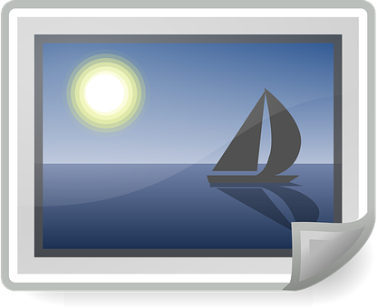 Sailing Photo Frame Graphic PNG with transparent background