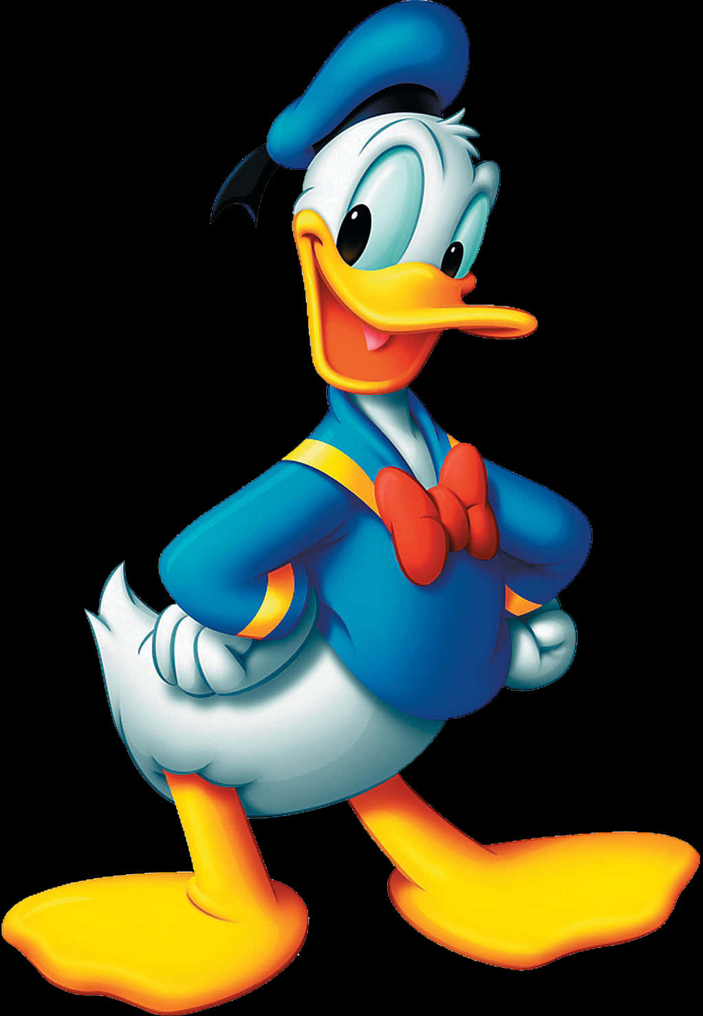 Sailor Duck Cartoon Character PNG with transparent background