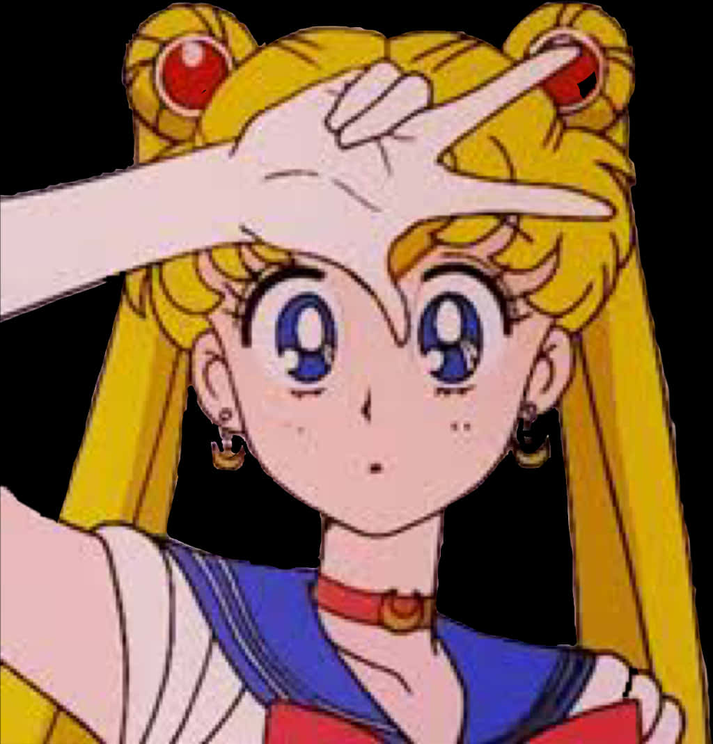 Sailor Moon Anime Character Gesture