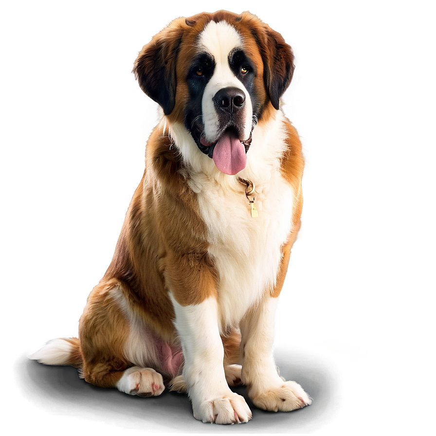 Saint Bernard At The Beach Png 06252024