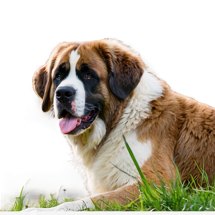 Saint Bernard Enjoying Sunshine Png 06252024