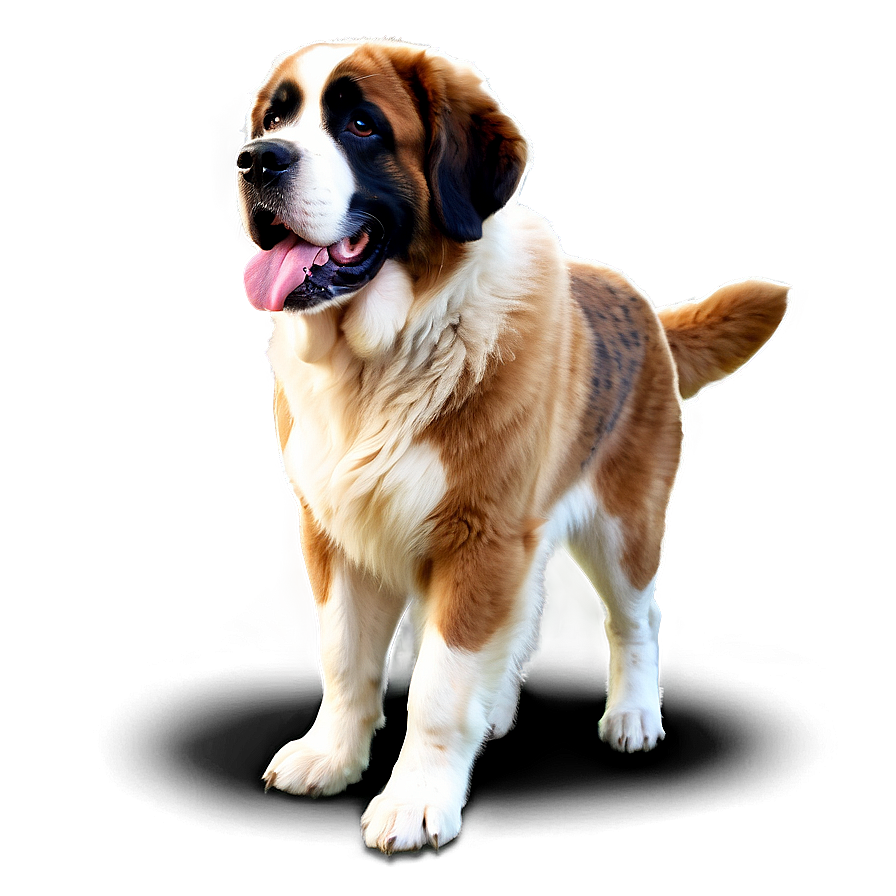 Saint Bernard In The Moonlight Png 52